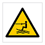 Towed water activity area symbol sign