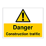 Danger Construction traffic sign