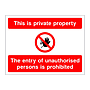 This is private property sign