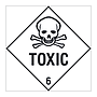 Toxic Class 6 hazard warning diamond sign