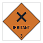Irritant Class 3 Hazard Warning Diamond sign