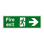 Fire exit Arrow Right sign