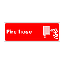 Fire hose sign