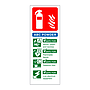 ABC Powder fire extinguisher Identification Sign