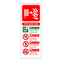 Fire hose reel Identification sign