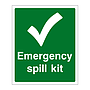 Emergency spill kit sign