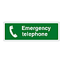 Emergency telephone sign