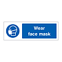 Wear face mask sign