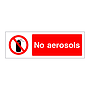 No aerosols sign