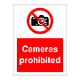 Cameras prohibited sign