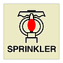 Space protected by sprinkler (Marine Sign)