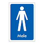 Male toilet sign