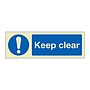 Keep clear (Marine Sign)