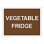 Vegetable fridge sign