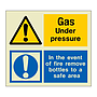 Gas Under pressure (Marine Sign)