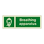 Breathing apparatus with text (Marine Sign)