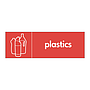 Plastics with icon sign