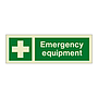 Emergency equipment with text (Marine Sign)