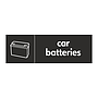 Car batteries with icon sign