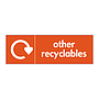 Other recyclables with WRAP recycling logo