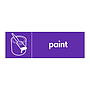 Paint with icon sign