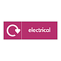 Electrical with WRAP Recycling logo sign