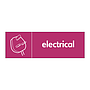 Electrical with icon sign