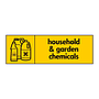 Household & garden chemicals with icon sign