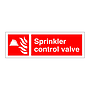 Sprinkler control valve sign