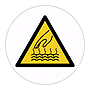 Hot surface hazard warning symbol labels (Sheet of 18)