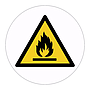 Flammable hazard warning symbol labels (Sheet of 18)