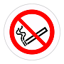 No Smoking symbol labels (Sheet of 18)