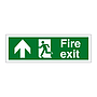 Fire exit arrow up sign