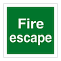 Fire escape sign