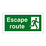 Escape route Running man Right sign