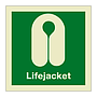 Lifejacket with text (Marine Sign)