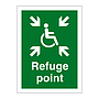 Refuge point sign