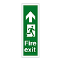 Fire exit arrow up sign