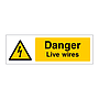 Danger Live wires sign