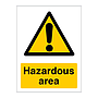 Hazardous area sign