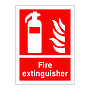 Fire extinguisher sign