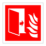 Fire protection door symbol sign