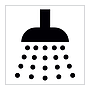 Shower facilities symbol sign