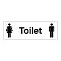 Unisex toilet sign