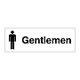 Gentlemens toilet sign