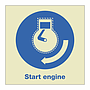 Start engine with text (Marine Sign)