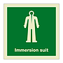 Immersion survival suit with text (Marine Sign)