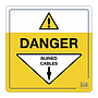 Site Safe - Danger Buried cables sign