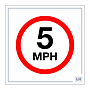 Site Safe - 5 MPH speed limit sign