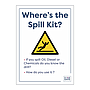 Site Safe - Where's the spill kit sign